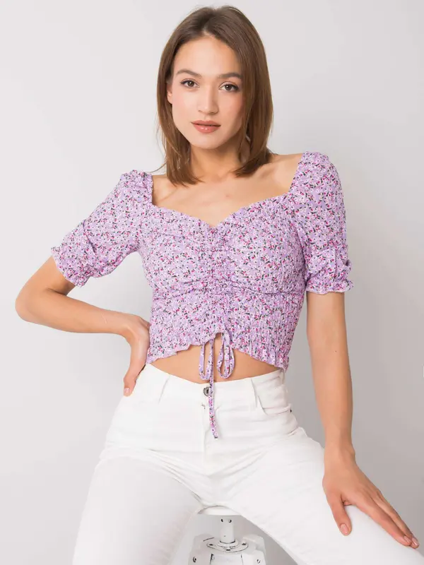 RUE PARIS Blouse-RO-BZ-2516-2.19P-purple
