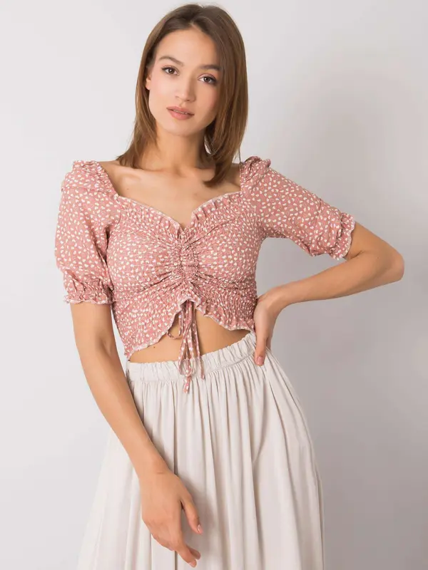 RUE PARIS Blouse-RO-BZ-2516-6.79P-dark pink