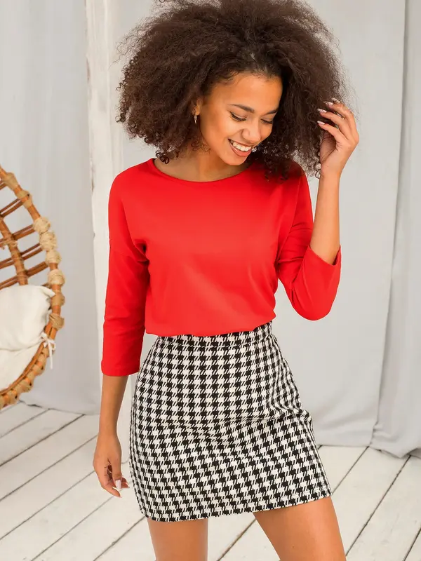 BASIC Feel Good Blouse-RV-BZ-4661.42P-red