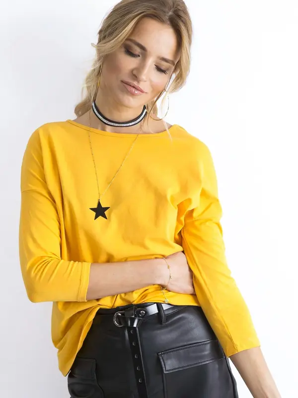 BASIC Feel Good Blouse-RV-BZ-4661.45P-dark yellow