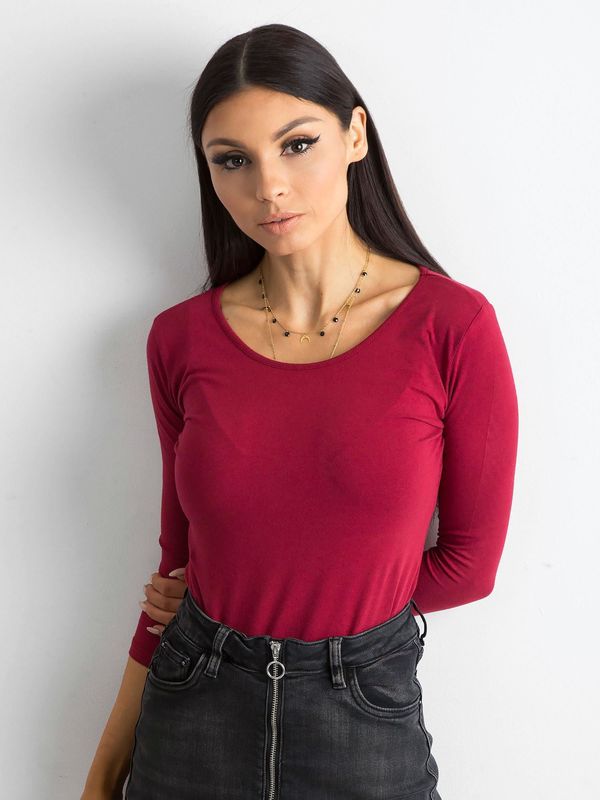 BASIC Feel Good Blouse-RV-BZ-4690.28-burgundy