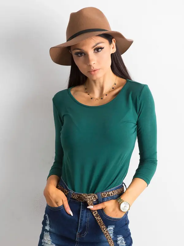 BASIC Feel Good Blouse-RV-BZ-4690.68-dark green