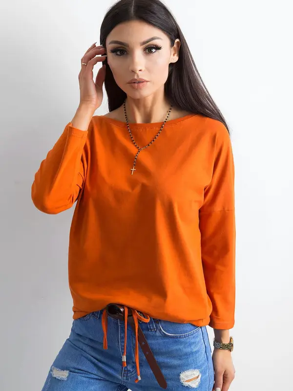 BASIC Feel Good Blouse-RV-BZ-4691.44P-dark orange