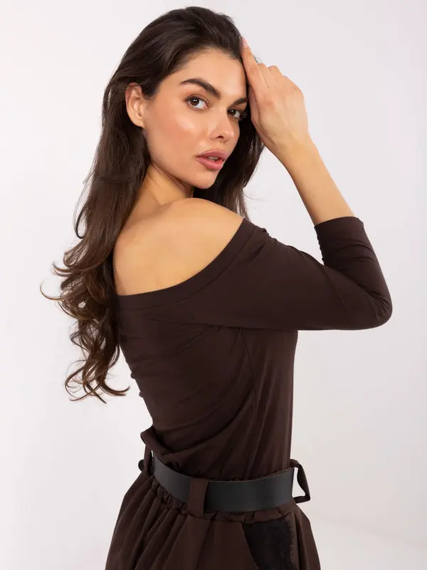BASIC Feel Good Blouse-RV-BZ-4692.08X-dark brown