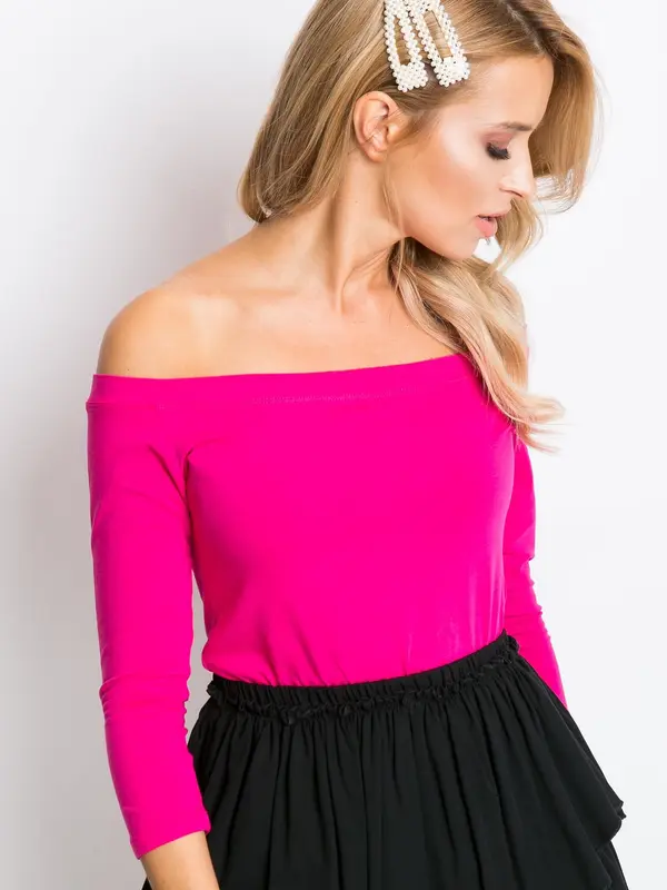BASIC Feel Good Blouse-RV-BZ-4692.11-fuchsia