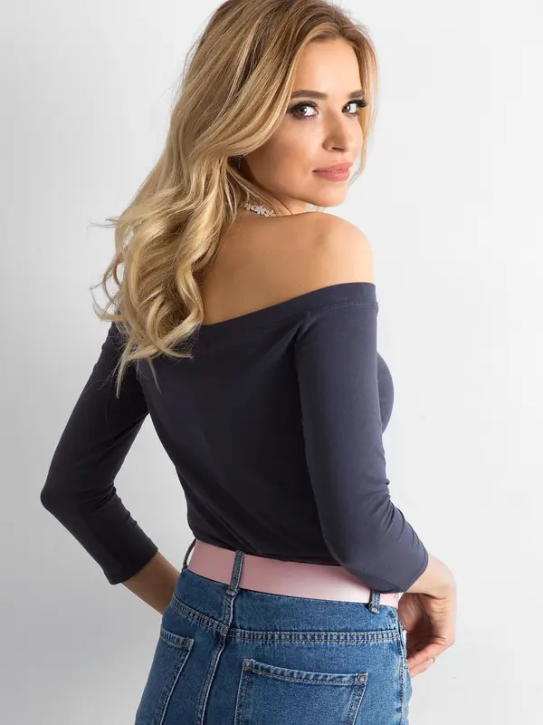 BASIC Feel Good Blouse-RV-BZ-4692.22-graphite