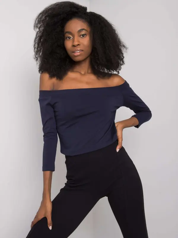 BASIC Feel Good Blouse-RV-BZ-4692.61-navy blue