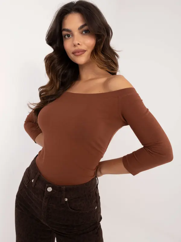 BASIC Feel Good Blouse-RV-BZ-4692.68P-brown