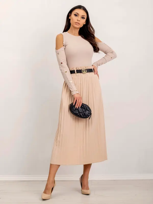 RUE PARIS Blouse-RV-BZ-5099-1.07-beige