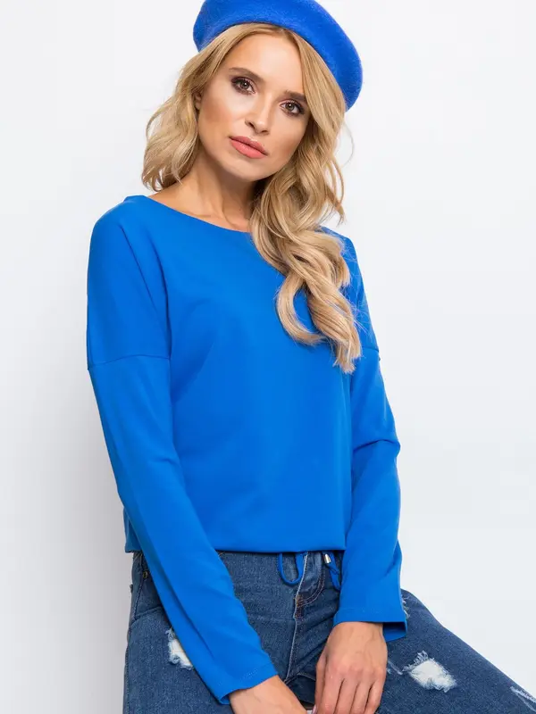 BASIC Feel Good Blouse-RV-BZ-5122.10P-dark blue