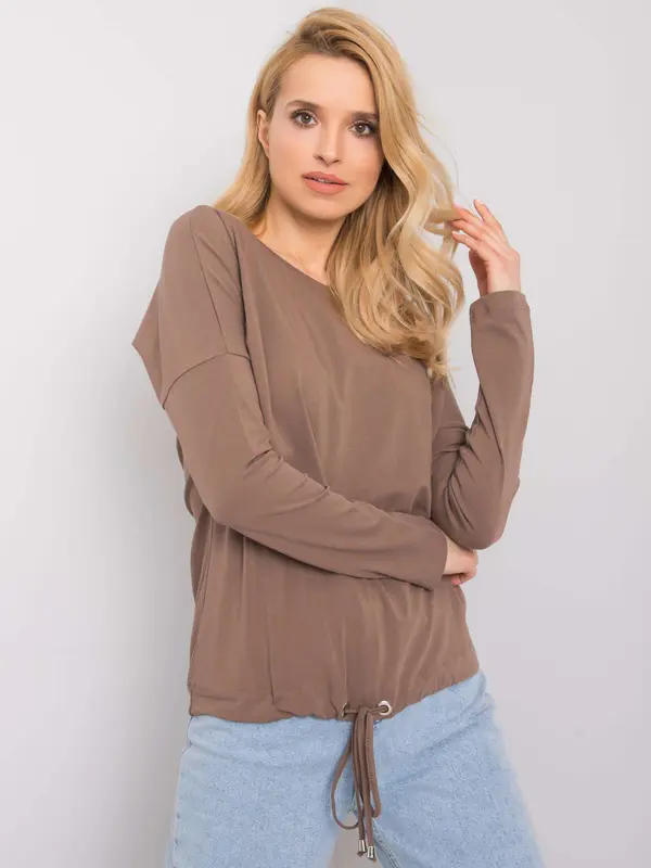 BASIC Feel Good Blouse-RV-BZ-5122.15P-brown