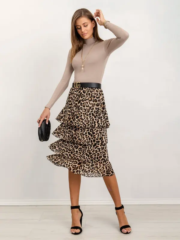 RUE PARIS Blouse-RV-BZ-5210.19-dark beige