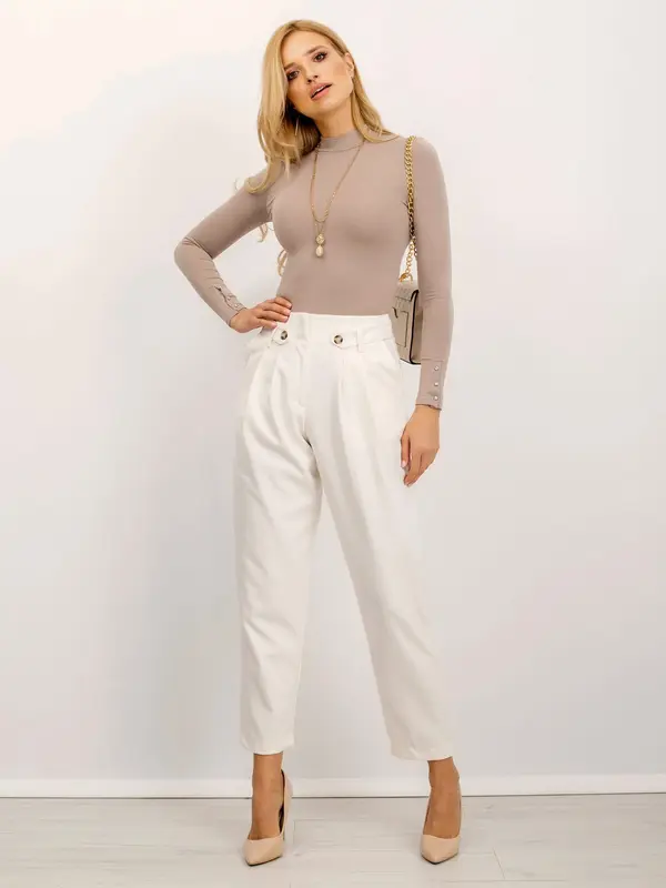 RUE PARIS Blouse-RV-BZ-5211.07X-dark beige