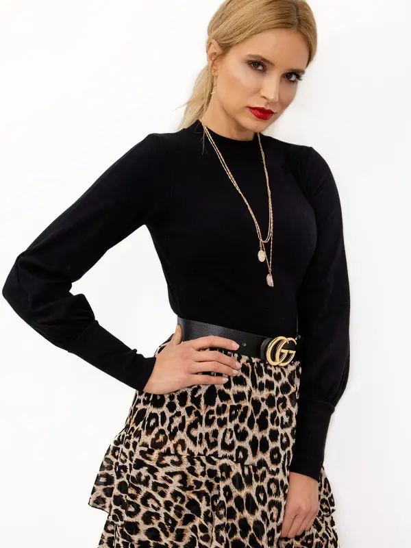 RUE PARIS Blouse-RV-BZ-5223.15-black