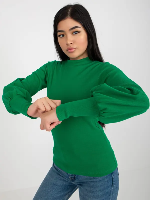 RUE PARIS Blouse-RV-BZ-5223.15-green