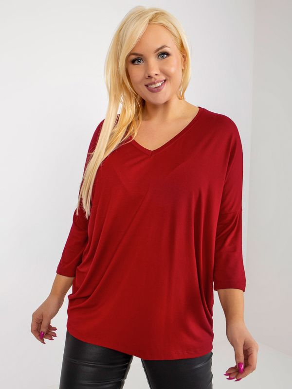 RELEVANCE Blouse-RV-BZ-5745.18-burgundy