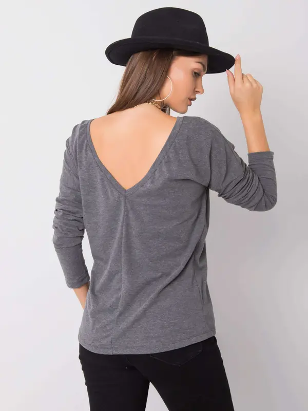 BASIC Feel Good Blouse-RV-BZ-5890.10-dark gray