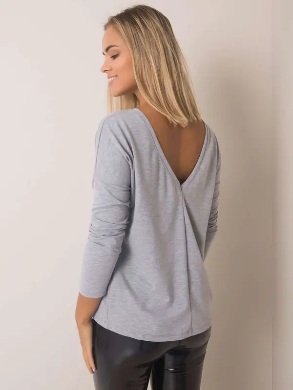 BASIC Feel Good Blouse-RV-BZ-5890.10-grey
