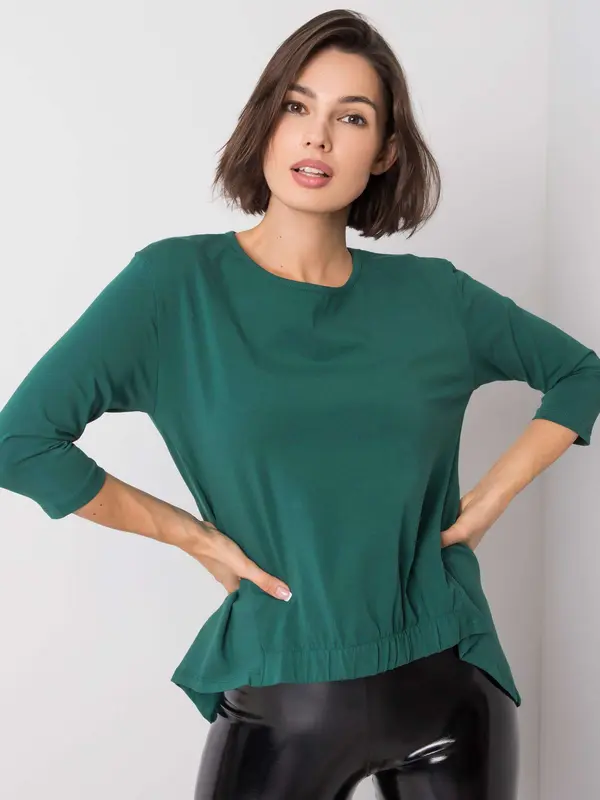 BASIC Feel Good Blouse-RV-BZ-5956.04-dark green