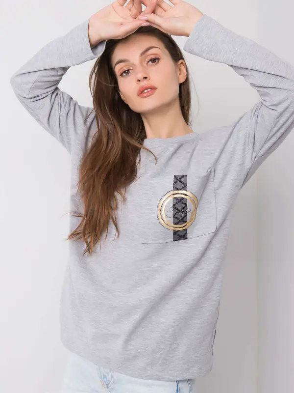 RELEVANCE Blouse-RV-BZ-5968.17-grey