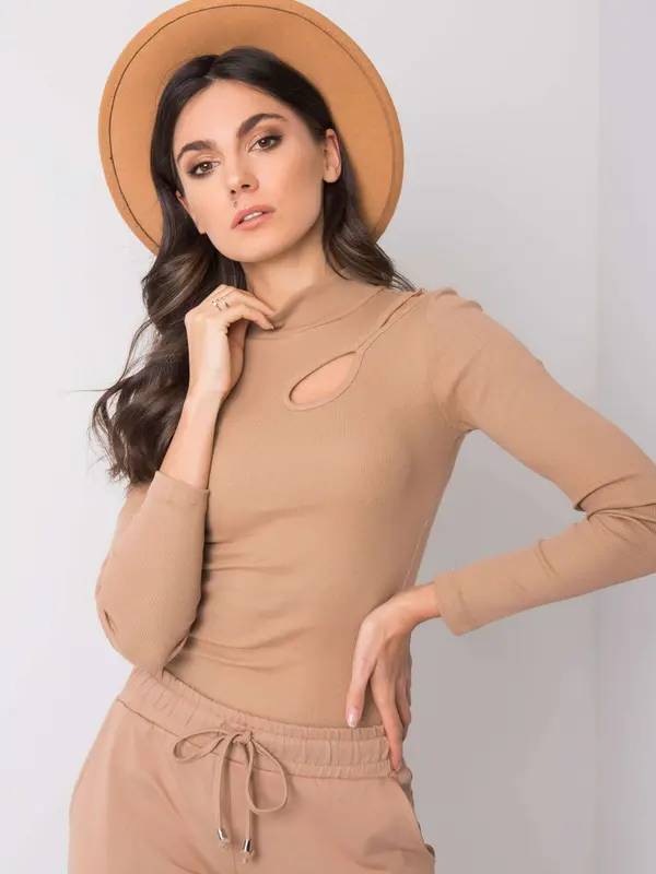 RUE PARIS Blouse-RV-BZ-6097.64-camel