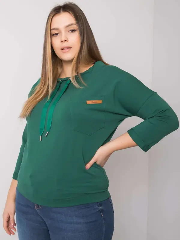 RELEVANCE Blouse-RV-BZ-6161.08-dark green