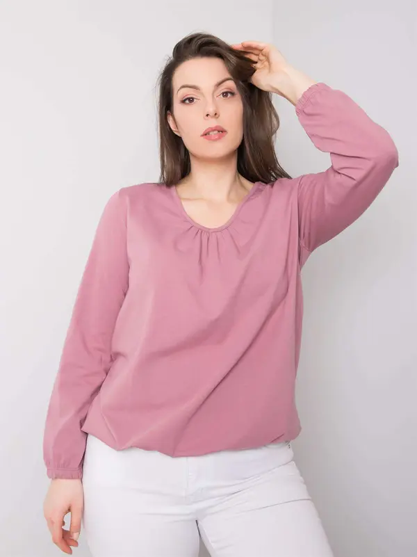 BASIC Feel Good Blouse-RV-BZ-6332.53P-dark pink