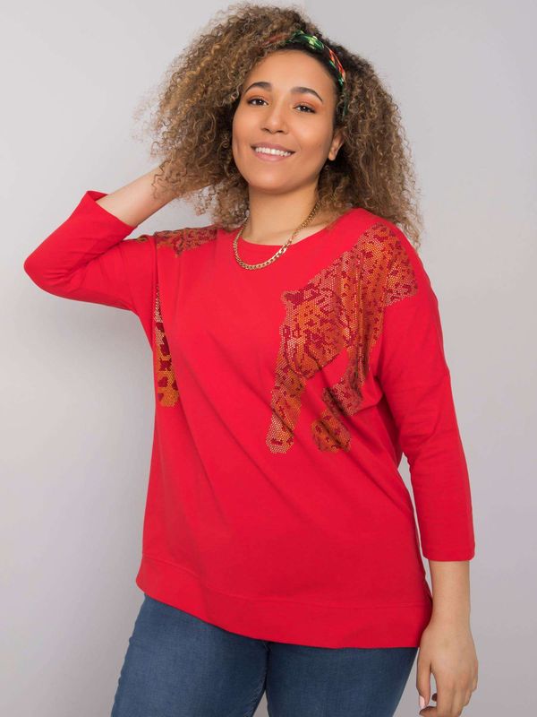 RELEVANCE Blouse-RV-BZ-6381.29-red