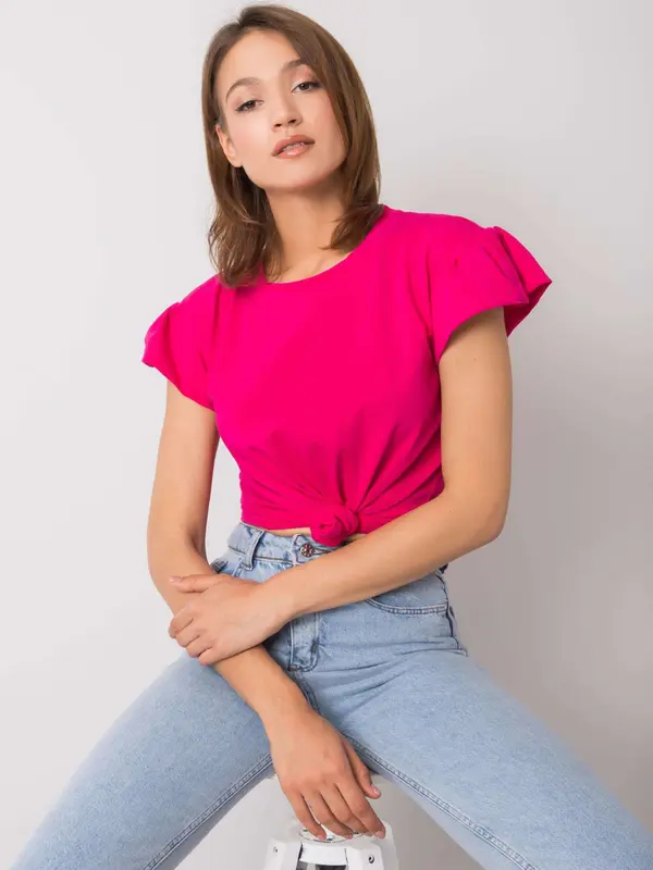 RUE PARIS Blouse-RV-BZ-6724.69-fuchsia