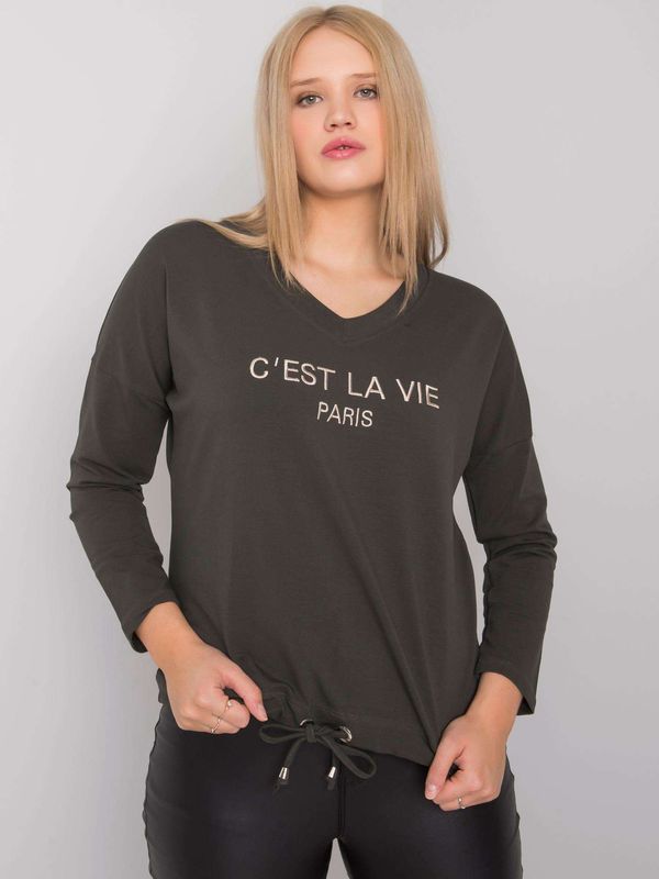 RELEVANCE Blouse-RV-BZ-7141.22-dark khaki