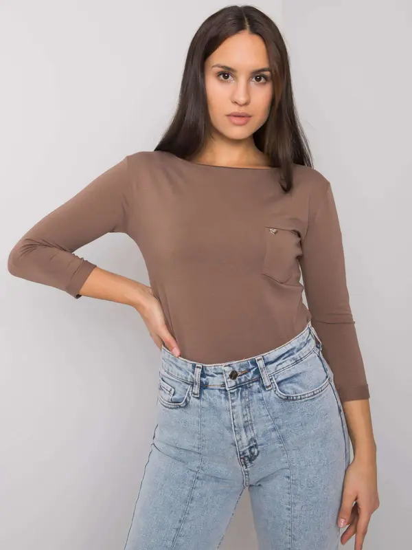 BASIC Feel Good Blouse-RV-BZ-7316.06X-brown