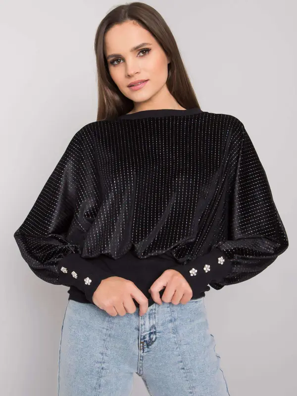 RUE PARIS Blouse-RV-BZ-7348.11-black