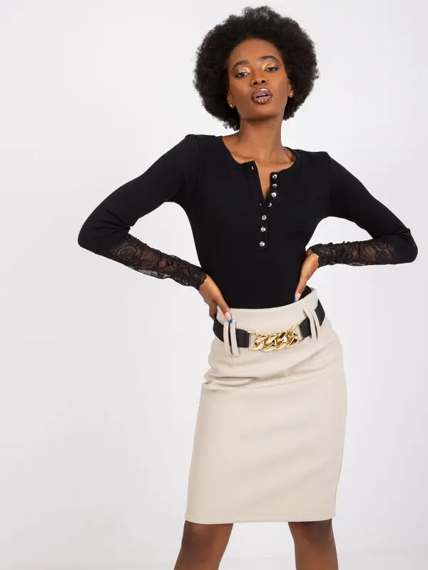 RUE PARIS Blouse-RV-BZ-7532.29-black