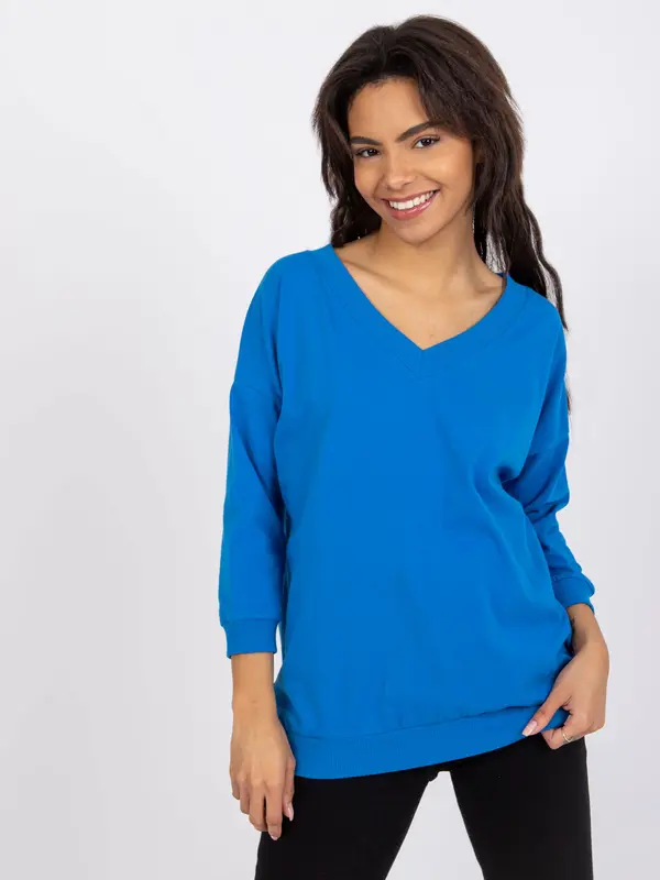 BASIC Feel Good Blouse-RV-BZ-7542.41X-dark blue