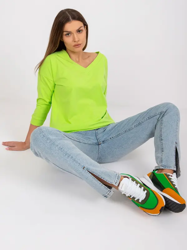 BASIC Feel Good Blouse-RV-BZ-7542.41X-fluo green