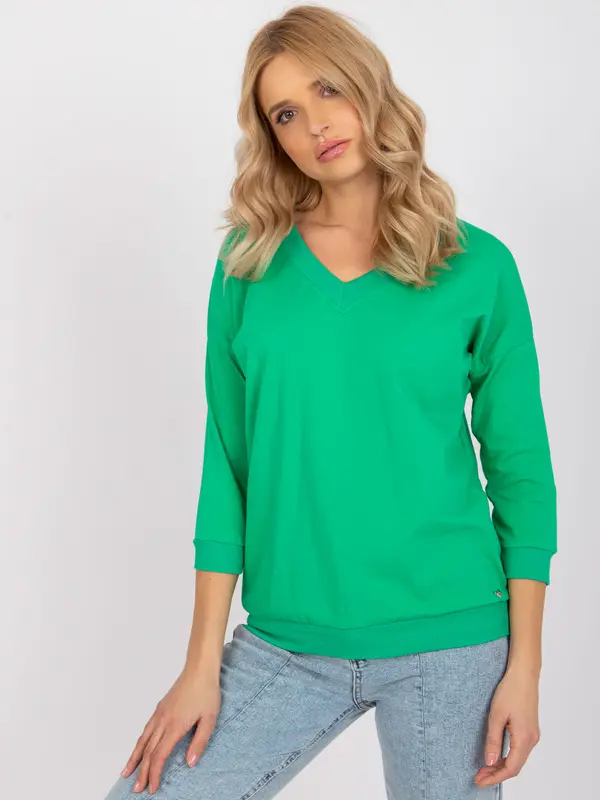 BASIC Feel Good Blouse-RV-BZ-7542.41X-green