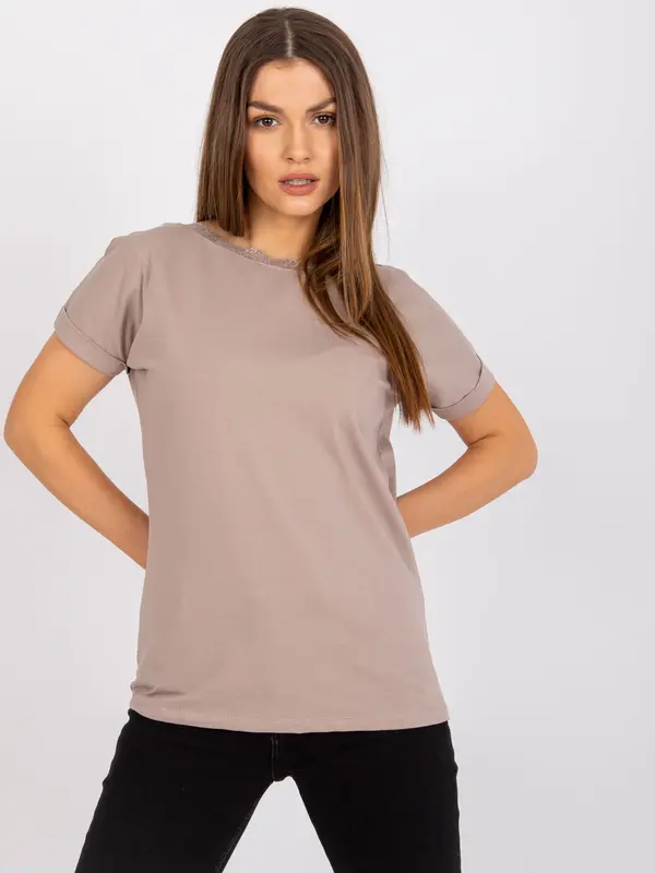 RUE PARIS Blouse-RV-BZ-7544.00-dark beige