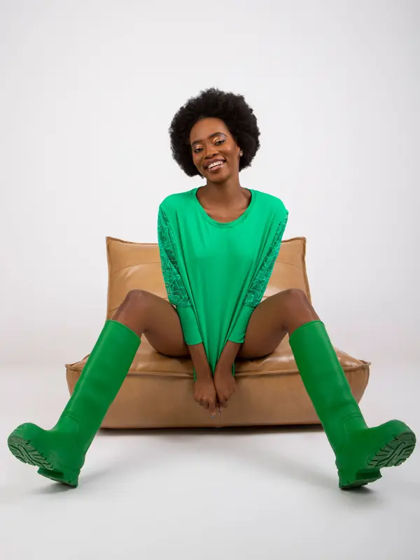 RUE PARIS Blouse-RV-BZ-7551.19-green