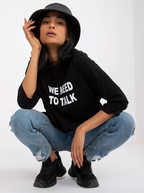 RUE PARIS Blouse-RV-BZ-7553.26-black