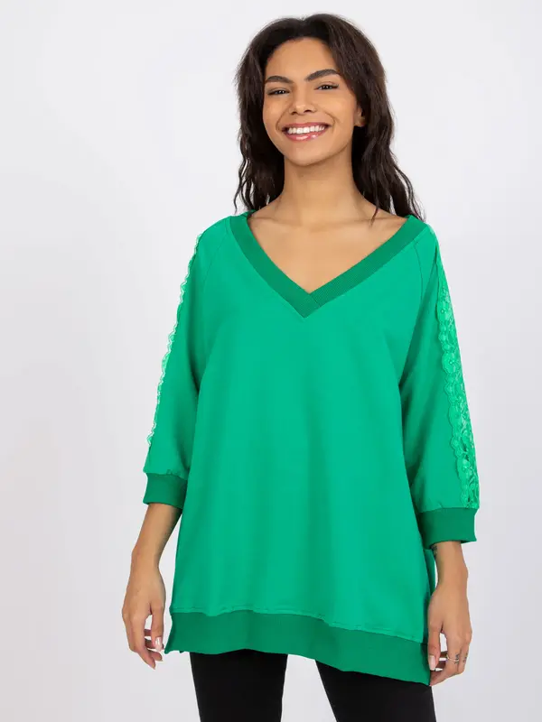 RUE PARIS Blouse-RV-BZ-7557.01-green