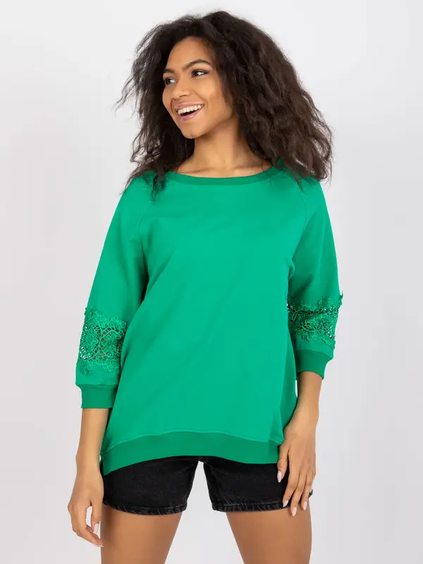 RUE PARIS Blouse-RV-BZ-7559.69-green