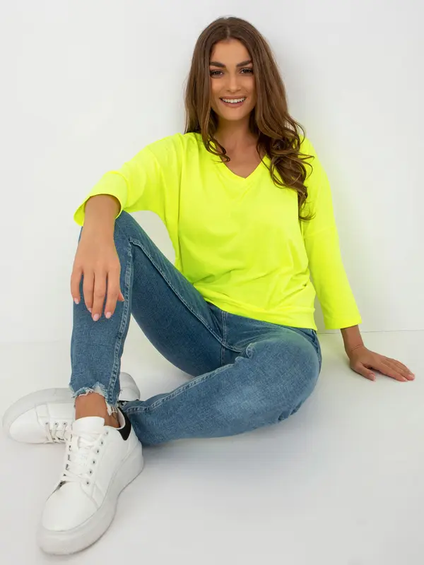 RELEVANCE Blouse-RV-BZ-7663.05-fluo yellow
