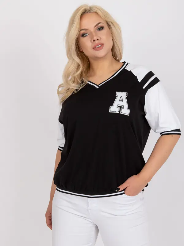 RELEVANCE Blouse-RV-BZ-7830.30-black-white