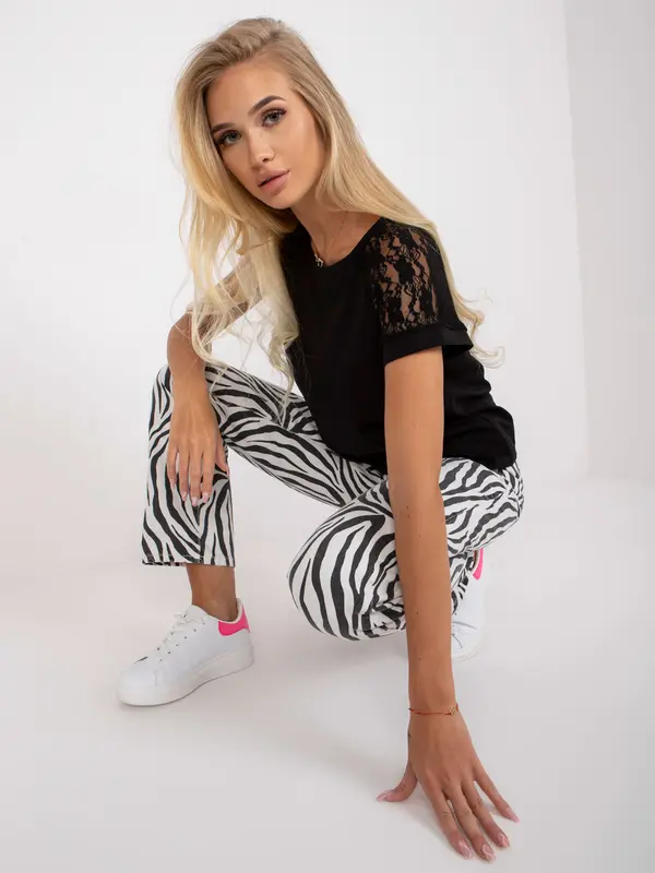 RUE PARIS Blouse-RV-BZ-7841.29-black