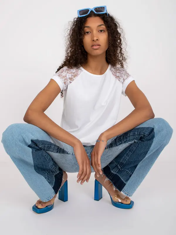 RUE PARIS Blouse-RV-BZ-7841.29-white