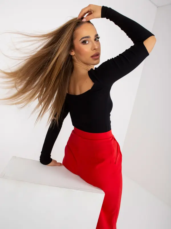 RUE PARIS Blouse-RV-BZ-8021.23-black