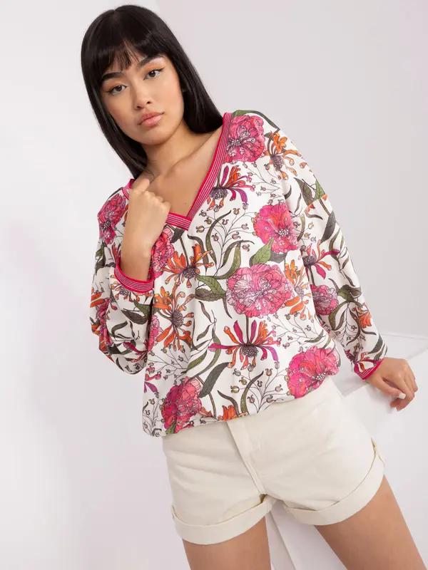 RUE PARIS Blouse-RV-BZ-8117.33-ecru