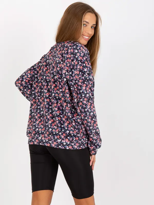 RUE PARIS Blouse-RV-BZ-8132.60-navy blue