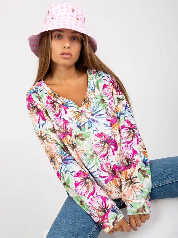 RUE PARIS Blouse-RV-BZ-8133.19P-ecru