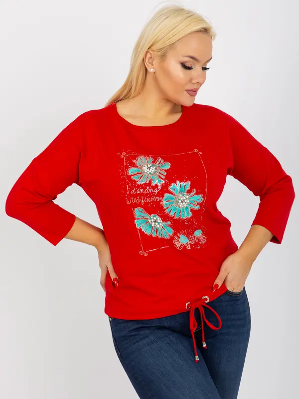 RELEVANCE Blouse-RV-BZ-8457.47P-red